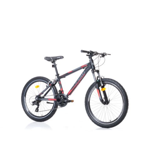 Corelli Via 1.3 24 gyerek MTB könnyűvázas kerékpár Fekete-Piros